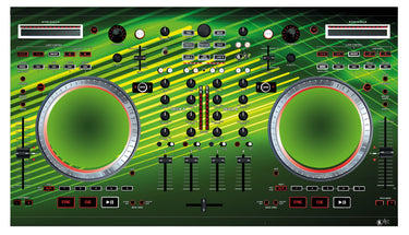 Numark NS 6 Skin Green Lazer